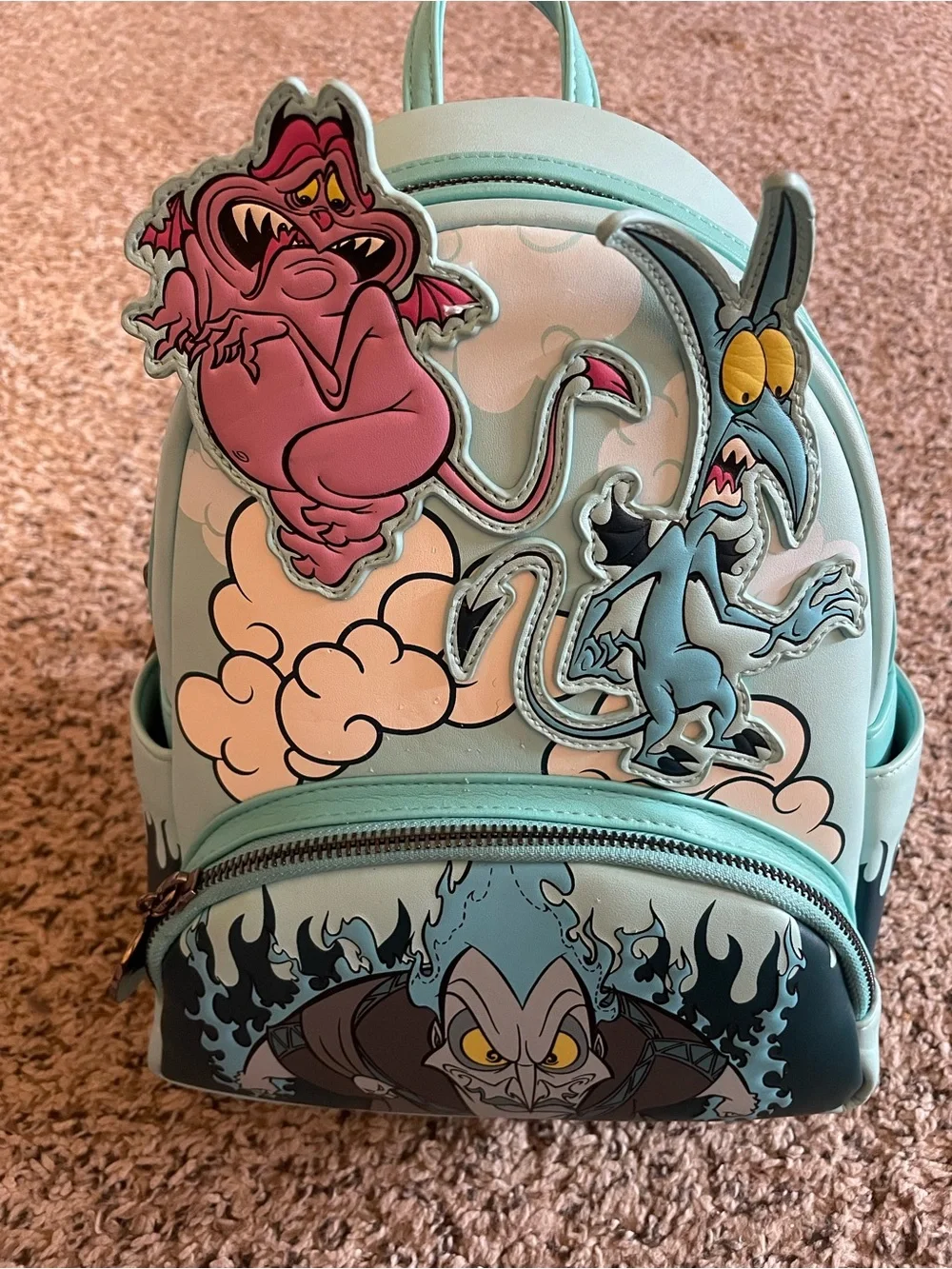 Loungefly Hades Pain & Panic Mini Backpack HTF